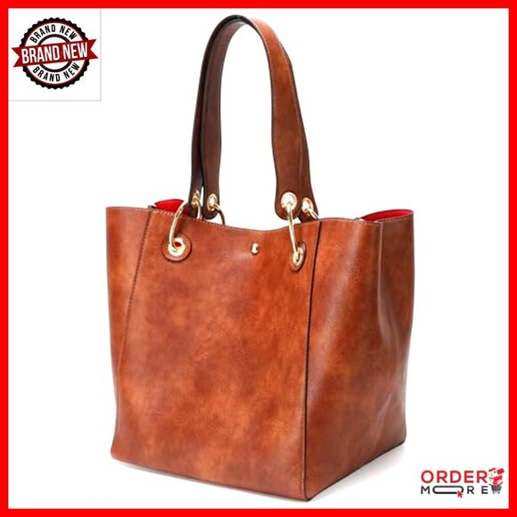 Amazon.com: sqlp Large Work Tote Bag for Women Designer  Large Work Tote Bag with Crossbody Strap, Waterproof Vegan Leather, 25L Capacity